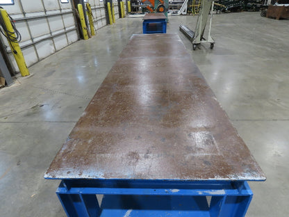 5/16" Top Steel Fabrication Welding Layout Table Work Bench 10'L 31"D 33"H