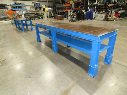5/16" Top Steel Fabrication Welding Layout Table Work Bench 10'L 31"D 33"H