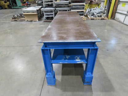 5/16" Top Steel Fabrication Welding Layout Table Work Bench 10'L 31"D 33"H