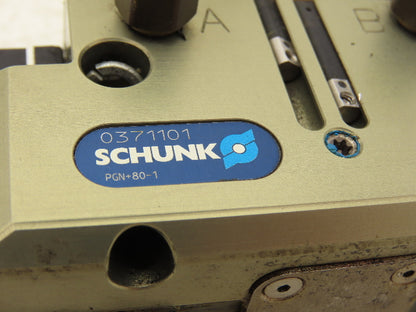Schunk PGN+80-1 Universal Pneumatic Gripper 8mm Stroke Per Jaw 0371101