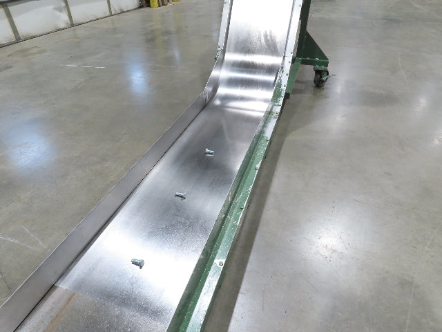 Livonia 20"W x 16' 10" Magnetic Incline Chip Conveyor 97" Infeed 12"Discharge