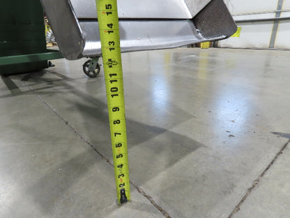 Livonia 20"W x 16' 10" Magnetic Incline Chip Conveyor 97" Infeed 12"Discharge