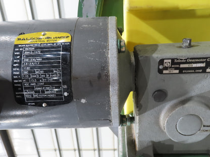 Livonia 20"W x 16' 10" Magnetic Incline Chip Conveyor 97" Infeed 12"Discharge