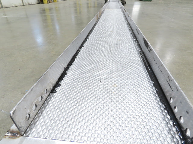 Livonia 11"W x 17' 6" Magnetic Incline Chip Conveyor 140" Infeed 50"Discharge