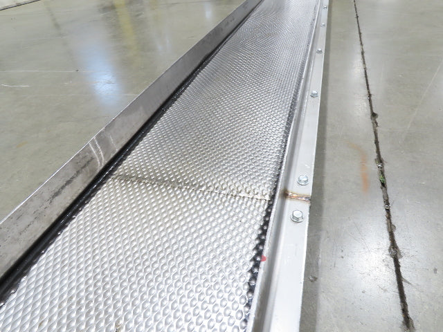 Livonia 11"W x 17' 6" Magnetic Incline Chip Conveyor 140" Infeed 50"Discharge