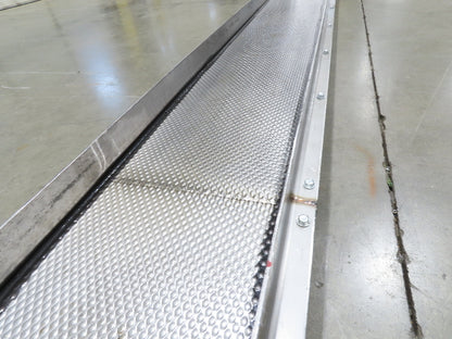 Livonia 11"W x 17' 6" Magnetic Incline Chip Conveyor 140" Infeed 50"Discharge