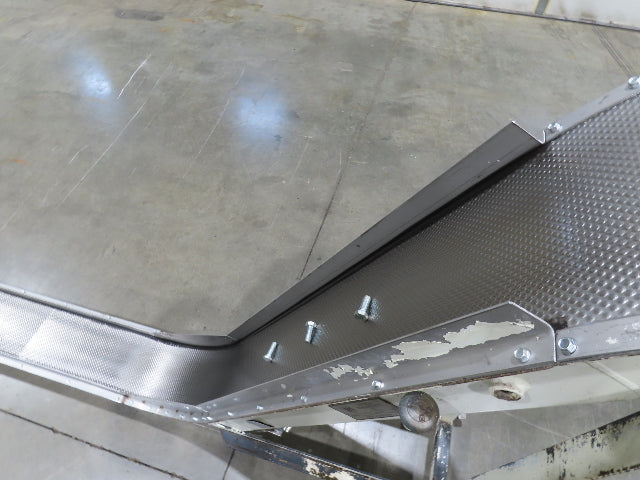 Livonia 11"W x 17' 6" Magnetic Incline Chip Conveyor 140" Infeed 50"Discharge
