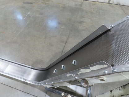 Livonia 11"W x 17' 6" Magnetic Incline Chip Conveyor 140" Infeed 50"Discharge