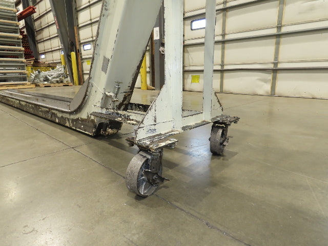 Livonia 11"W x 17' 6" Magnetic Incline Chip Conveyor 140" Infeed 50"Discharge