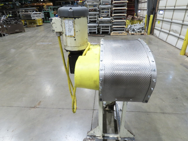 Livonia 11"W x 17' 6" Magnetic Incline Chip Conveyor 140" Infeed 50"Discharge
