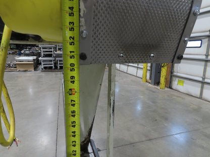 Livonia 11"W x 17' 6" Magnetic Incline Chip Conveyor 140" Infeed 50"Discharge