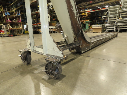 Livonia 11"W x 17' 6" Magnetic Incline Chip Conveyor 140" Infeed 50"Discharge