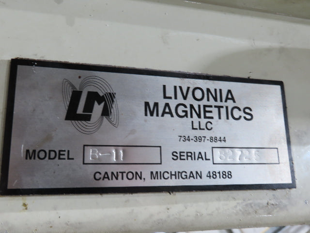 Livonia 11"W x 17' 6" Magnetic Incline Chip Conveyor 140" Infeed 50"Discharge