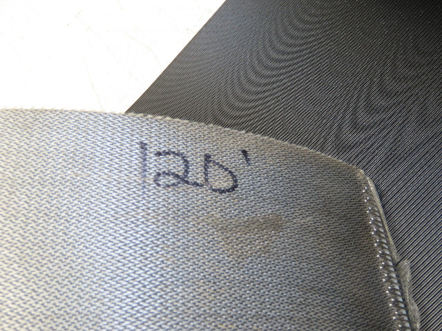 15.5"W x 120' Grooved Conveyor Belt 2-Ply Black Ribbed PVC Rubber Grip Top 120Ft