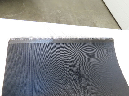 15.5"W x 120' Grooved Conveyor Belt 2-Ply Black Ribbed PVC Rubber Grip Top 120Ft