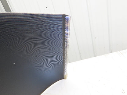 15.5"W x 291' Grooved Conveyor Belt 2-Ply Black Ribbed PVC Rubber Grip Top 291Ft