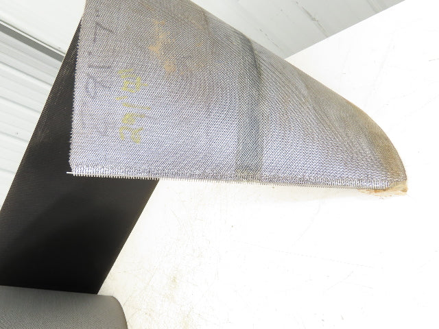 15.5"W x 291' Grooved Conveyor Belt 2-Ply Black Ribbed PVC Rubber Grip Top 291Ft