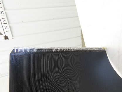 15.5"W x 230' Grooved Conveyor Belt 2-Ply Black Ribbed PVC Rubber Grip Top 230Ft
