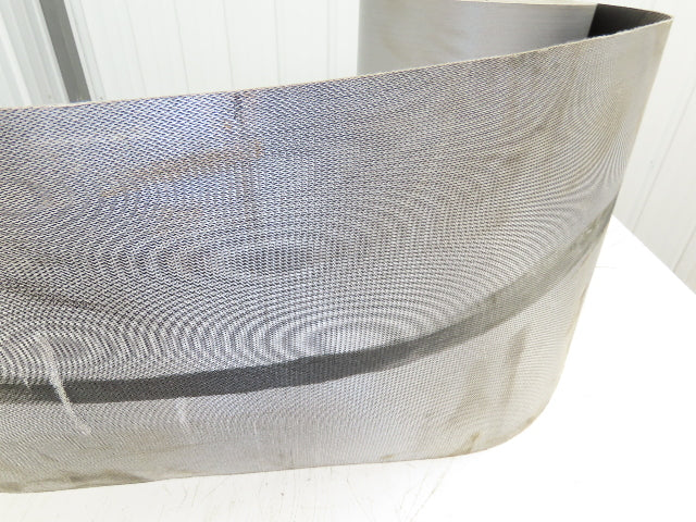 15.5"W x 230' Grooved Conveyor Belt 2-Ply Black Ribbed PVC Rubber Grip Top 230Ft