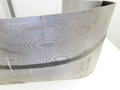 15.5"W x 230' Grooved Conveyor Belt 2-Ply Black Ribbed PVC Rubber Grip Top 230Ft