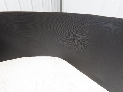 15.5"W x 230' Grooved Conveyor Belt 2-Ply Black Ribbed PVC Rubber Grip Top 230Ft