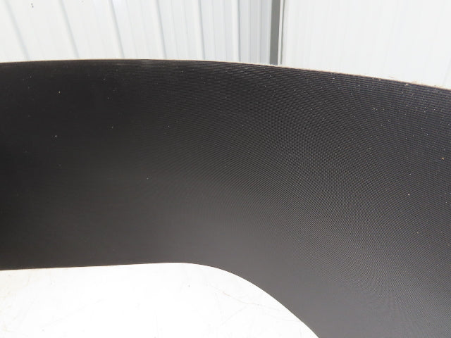 15.5"W x 177' Grooved Conveyor Belt 2-Ply Black Ribbed PVC Rubber Grip Top 177Ft