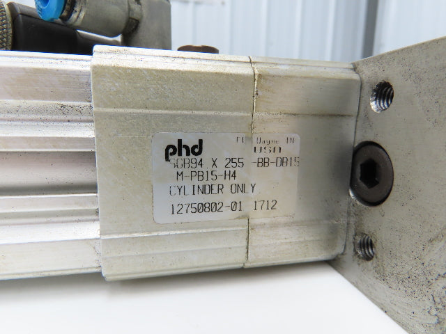 PHD SGB94X255-BB-DB15-M-PB15 Linear Guided Pneumatic Air Cylinder 255mm Stroke