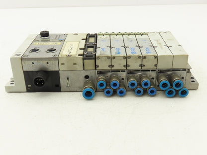 Festo VMPA2-FB-EMS-4 Solenoid Valve Manifold 24VDC w/Bus Node CPX-FB33