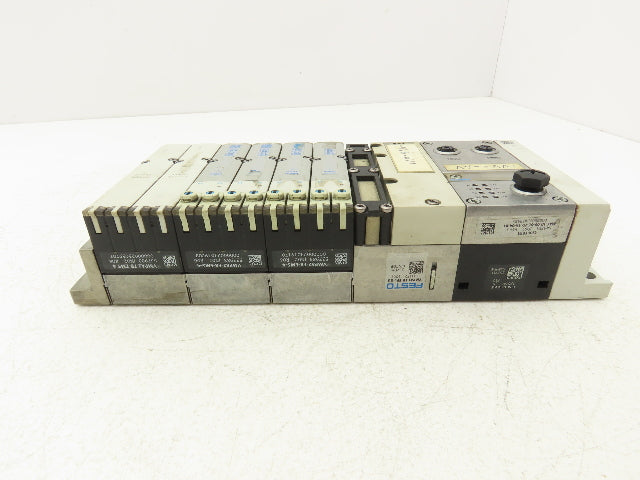 Festo VMPA2-FB-EMS-4 Solenoid Valve Manifold 24VDC w/Bus Node CPX-FB33