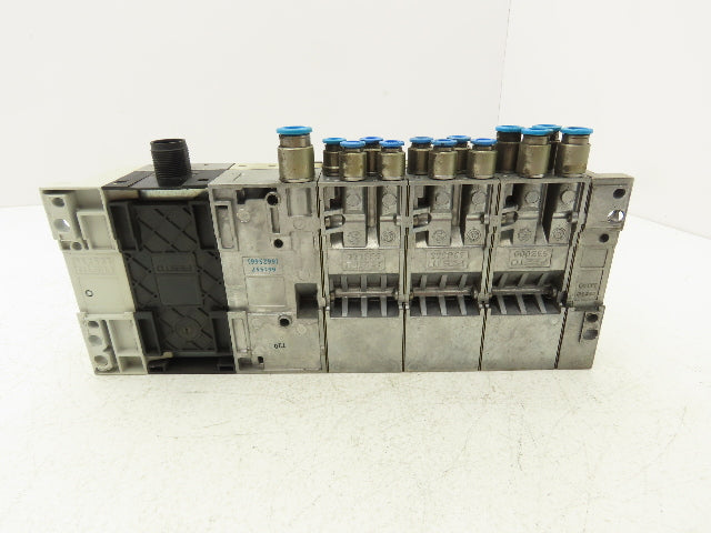 Festo VMPA2-FB-EMS-4 Solenoid Valve Manifold 24VDC w/Bus Node CPX-FB33