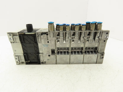 Festo VMPA2-FB-EMS-4 Solenoid Valve Manifold 24VDC w/Bus Node CPX-FB33