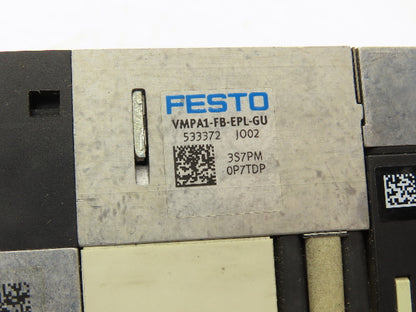 Festo VMPA2-FB-EMS-4 Solenoid Valve Manifold 24VDC w/Bus Node CPX-FB33
