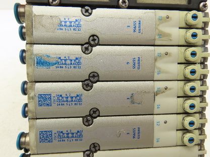 Festo VMPA2-FB-EMS-4 Solenoid Valve Manifold 24VDC w/Bus Node CPX-FB33