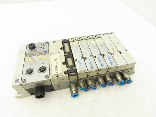 Festo VMPA2-FB-EMS-4 Solenoid Valve Manifold 24VDC w/Bus Node CPX-FB33