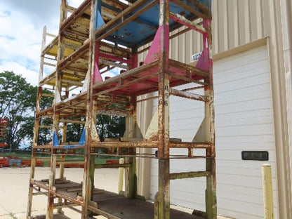 Portable Steel Stack Rack 59"W x 30"D Forklift Stackable Storage  Lot of 18