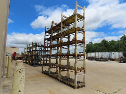 Portable Steel Stack Rack 59"W x 30"D Forklift Stackable Storage  Lot of 18