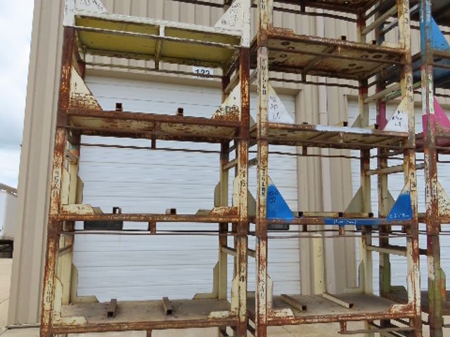 Portable Steel Stack Rack 59"W x 30"D Forklift Stackable Storage  Lot of 18