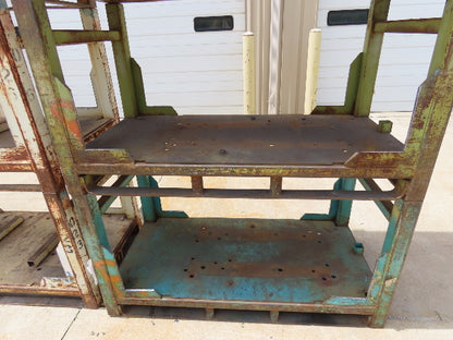 Portable Steel Stack Rack 59"W x 30"D Forklift Stackable Storage  Lot of 18