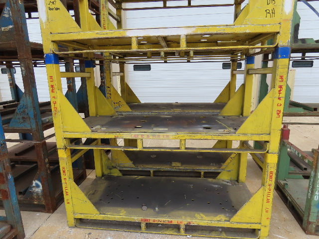 Portable Steel Stack Rack 72"W x 30"D Forklift Stackable Storage  Lot of 34