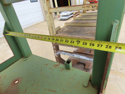 Portable Steel Stack Rack 72"W x 30"D Forklift Stackable Storage  Lot of 34