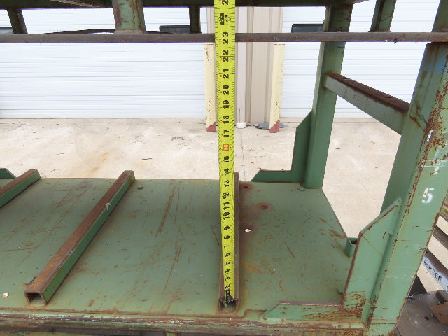 Portable Steel Stack Rack 72"W x 30"D Forklift Stackable Storage  Lot of 34