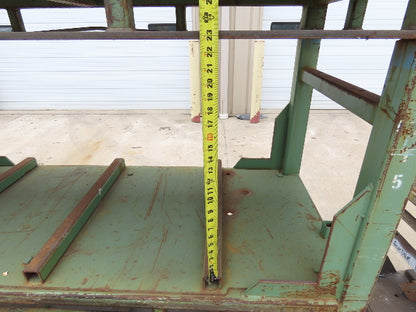 Portable Steel Stack Rack 72"W x 30"D Forklift Stackable Storage  Lot of 34