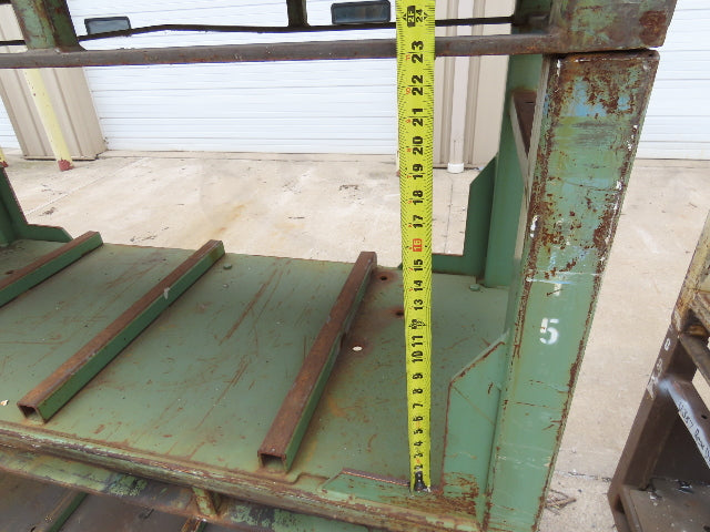 Portable Steel Stack Rack 72"W x 30"D Forklift Stackable Storage  Lot of 34
