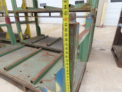Portable Steel Stack Rack 72"W x 30"D Forklift Stackable Storage  Lot of 34