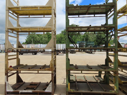 Portable Steel Stack Rack 72"W x 30"D Forklift Stackable Storage  Lot of 34