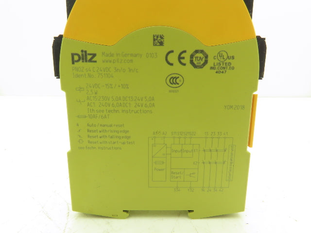 Pilz PNOZ s4 C Safety Relay PNOZSIGMA Series 24VDC Spring Cage 3 N.O. & 1 N.C.