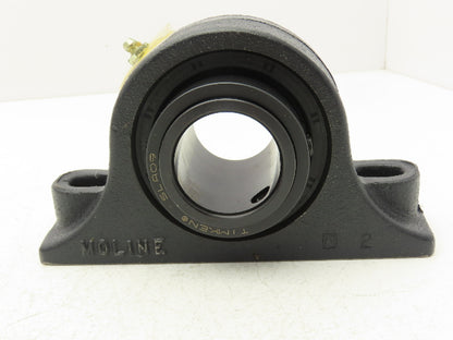 Moline 19221111 Pillow Block Bearing Heavy Duty SKF 1-11/16" Bore Set Screw