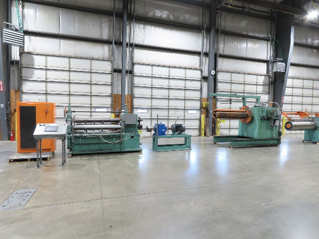American Steel Line Sheet Metal Roll Forming Slitter Machine w/Coiler & Rewinder