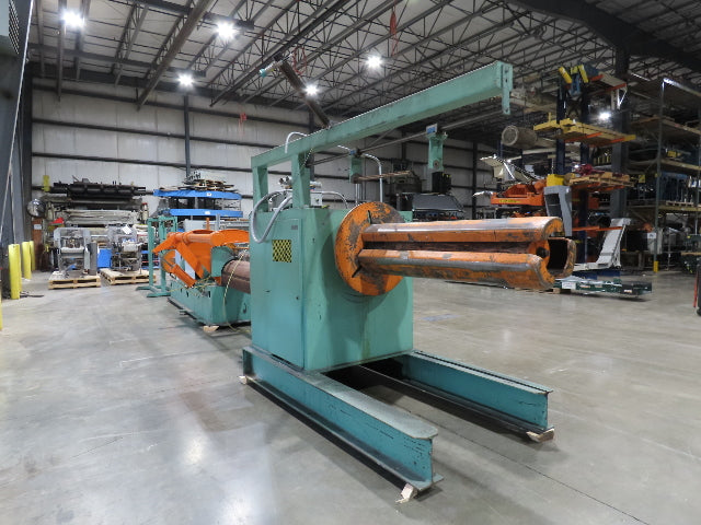 American Steel Line Sheet Metal Roll Forming Slitter Machine w/Coiler & Rewinder
