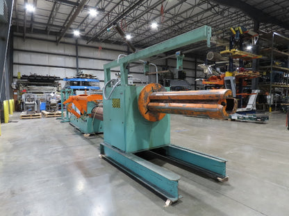 American Steel Line Sheet Metal Roll Forming Slitter Machine w/Coiler & Rewinder